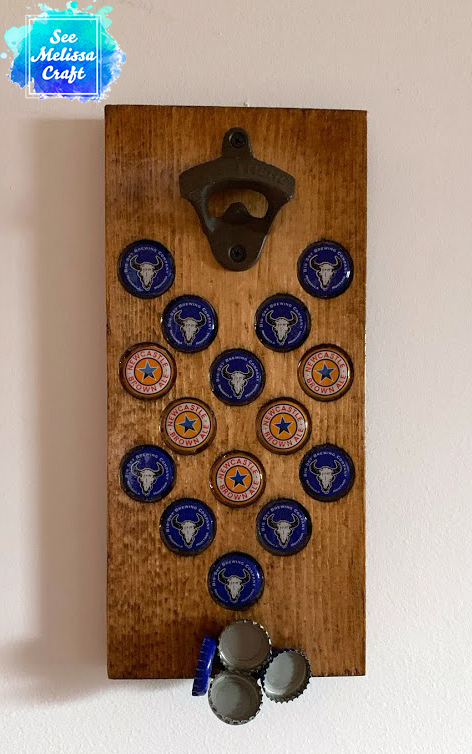 Finished Chevron layout of DIY Bottle Opener